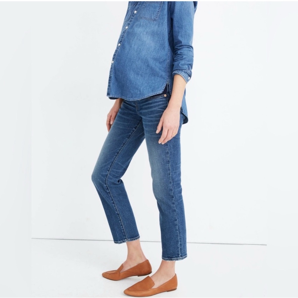 Madewell Straight Leg Jeans in Medium Blue